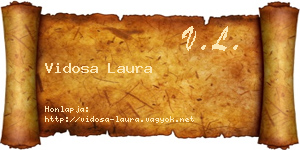 Vidosa Laura névjegykártya